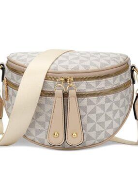 🆕 Crossbody Sling Bag for Women Trendy Fanny Pack Vegan Leather Chest Bag,
